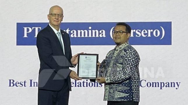 Pertamina Raih Penghargaan Best Investor Relations Energy Company dari The Global Economic Awards